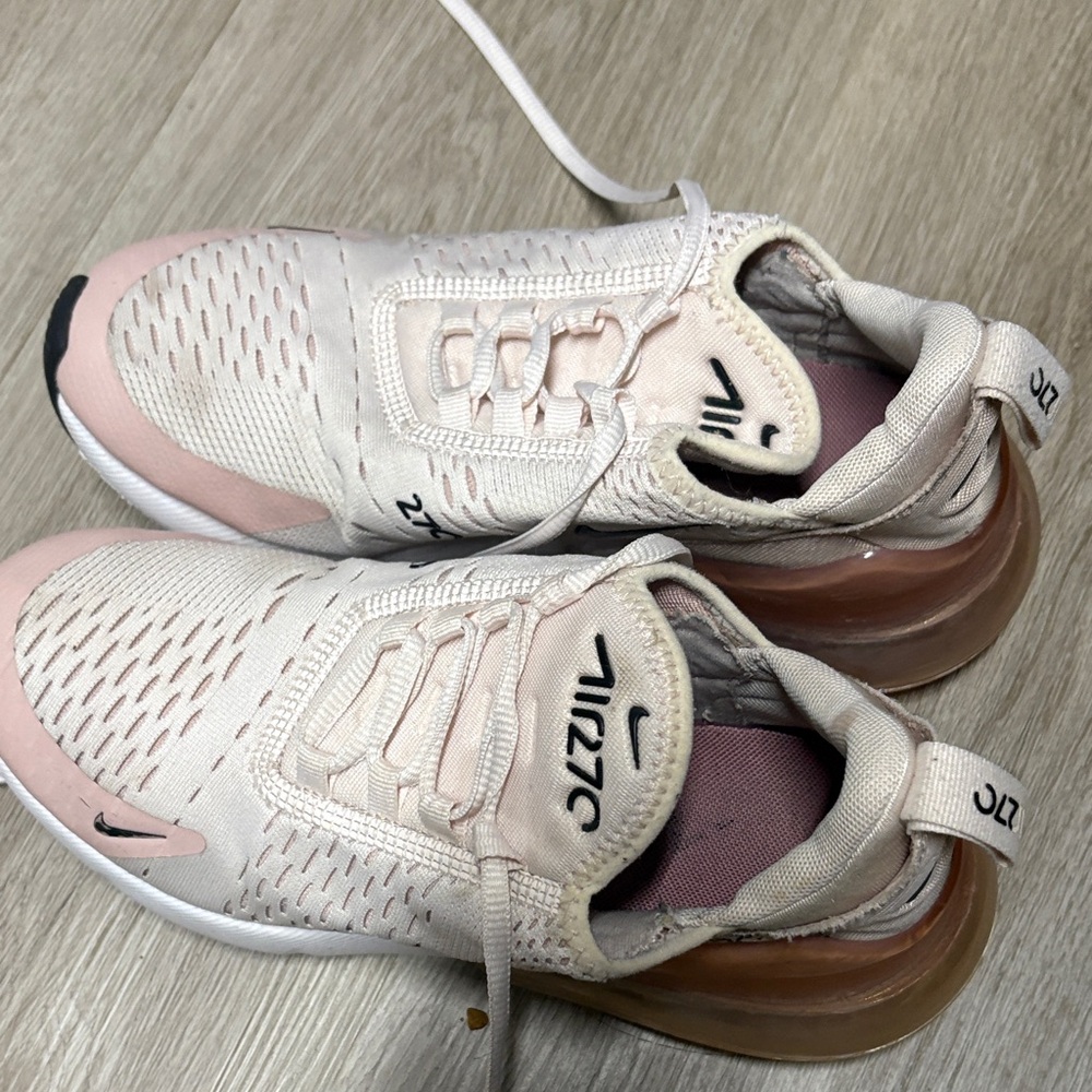 Nike Women's Pink and White Sneakers